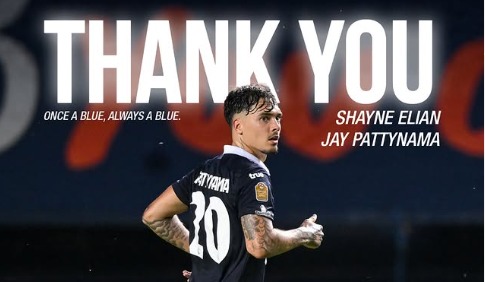 Perpisahan Shayne Pattynama dengan Buriram United. Foto: Instagram buriram United - compleatthought.com