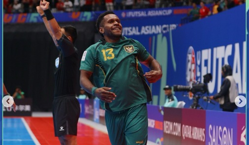 Momen Selebrasi Brian Ick ketika Indoneisa menghadapi Vietnam. Foto: galeri.futsal - compleatthought.com