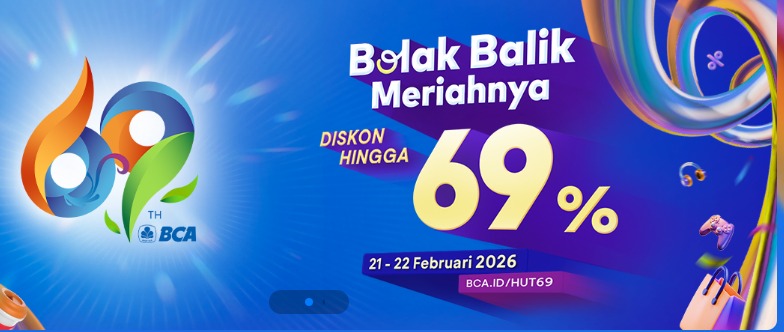 Promo Diskon Spesial HUT BCA Ke-69. Foto: BCA - compleatthought.com